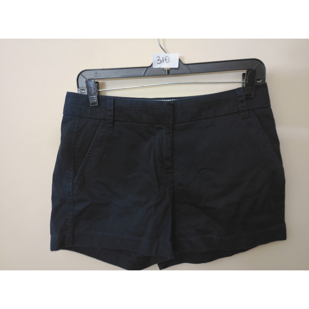 J.Crew Chino Shorts Women size 2 Navy Blue Excellent Casual Cotton Mid-Rise
